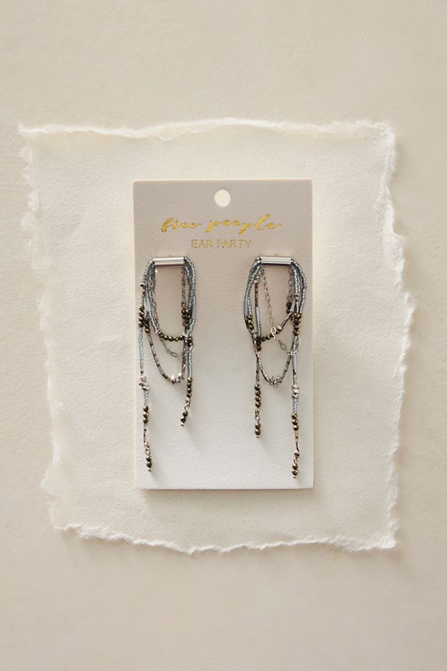 Muse Semi-Precious Stone Beaded Dangle Earrings #2