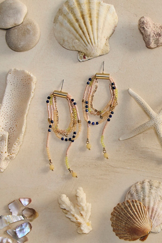 Muse Semi-Precious Stone Beaded Dangle Earrings