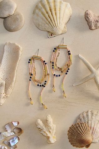 Muse Semi-Precious Stone Beaded Dangle Earrings