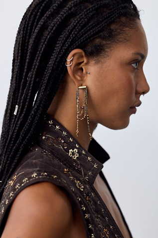 Muse Semi-Precious Stone Beaded Dangle Earrings