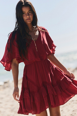 red free people dress Women's Foolish Heart Midi Dress, Red, Medium one is a beautiful as the other FREE PEOPLE Falling Sun Midi