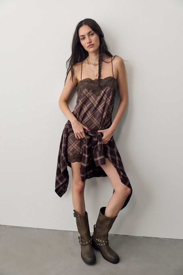 Canal Street Plaid Slip Dress Set #3