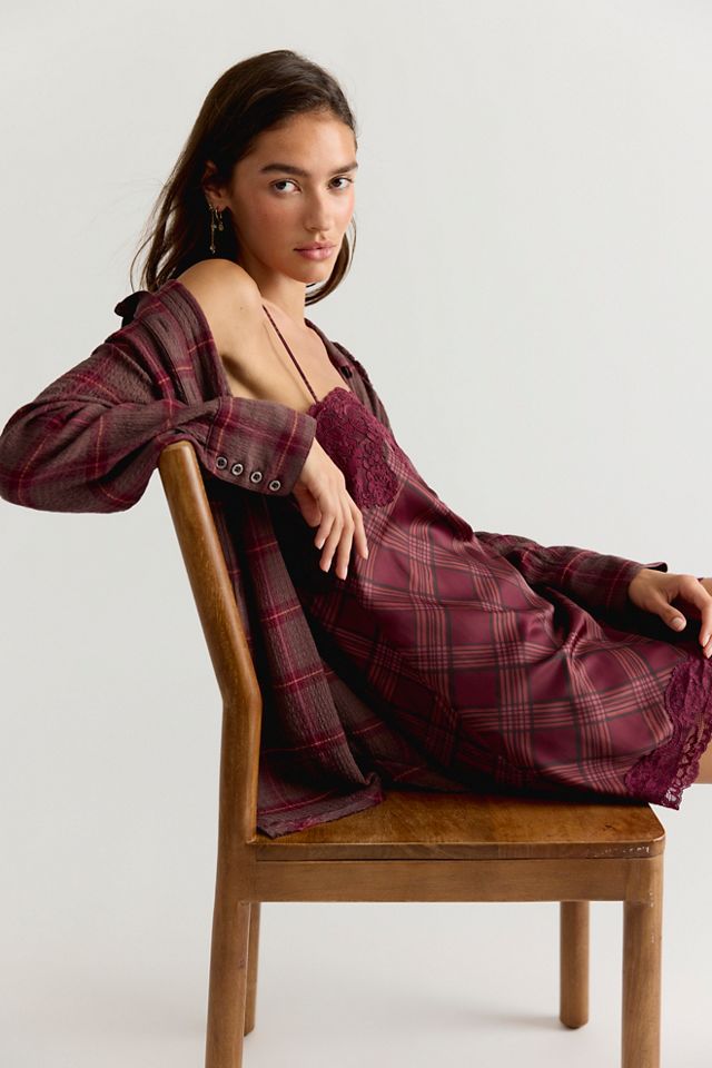 Canal Street Plaid Slip Dress Set #2