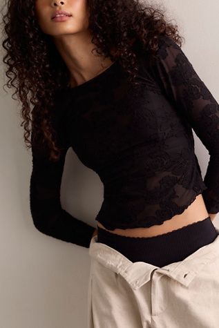 Женский топ Intimately Night Shift Layering Top, цвет: Чёрный — фото 2