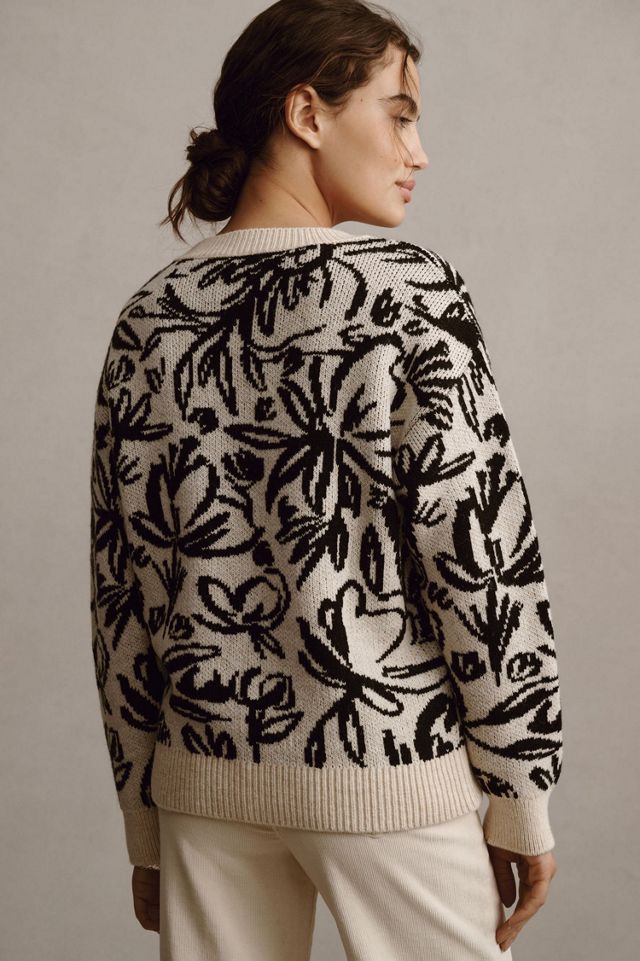 Floral Pop Embroidered Sweater #1