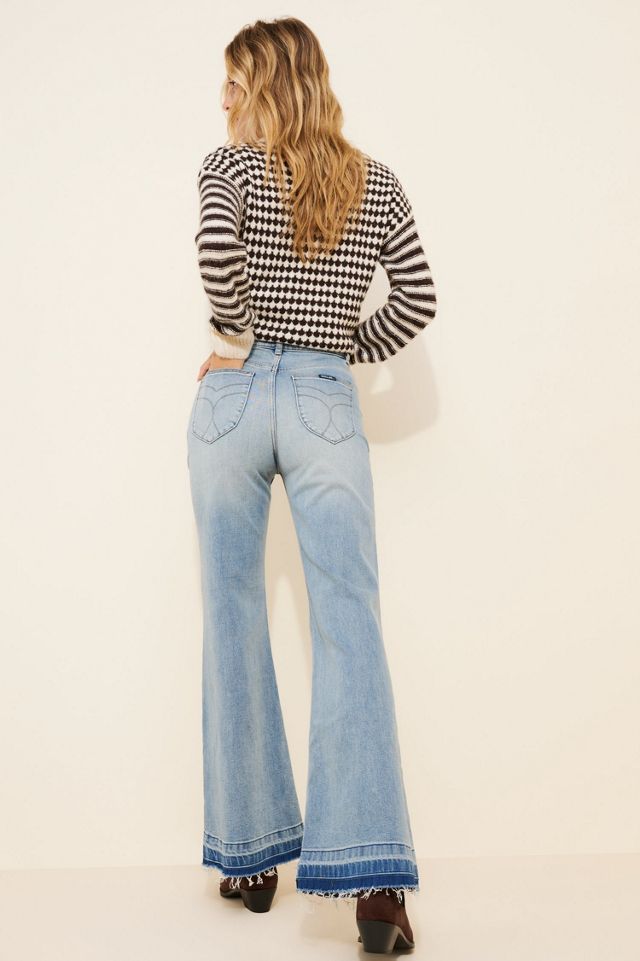 Rolla's Eastcoast Flare Raw-Hem Jeans #1