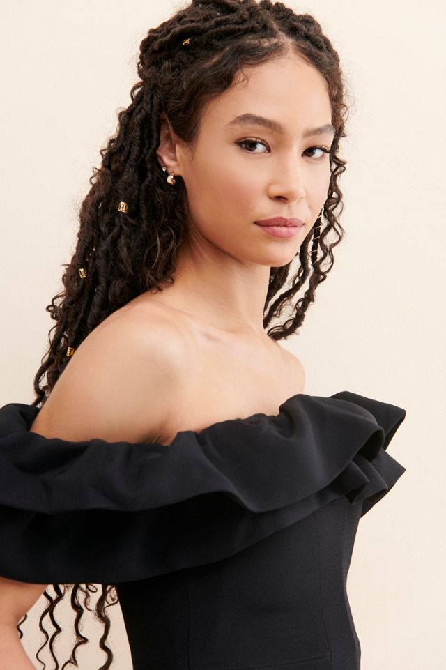 Keepsake Off The Shoulder Ruffle Midi Dress #3