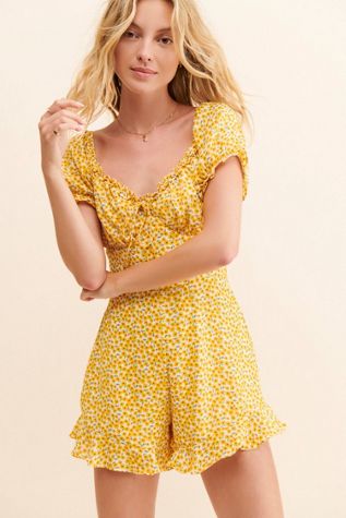 If By Sea Ruffle Printed Romper