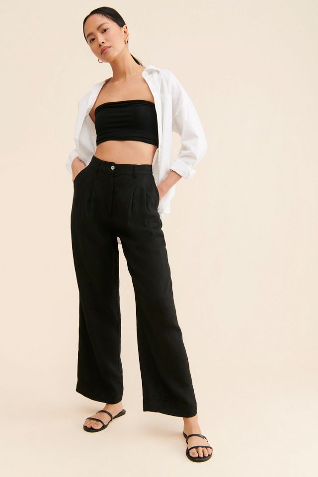DONNI. Linen Pleated Pants #3