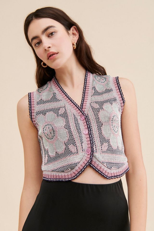 Anna Sui Opalescent Knit Vest #2