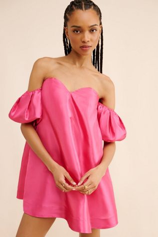 If By Sea Off The Shoulder A-Line Mini Dress