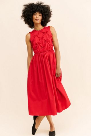 Naya Rea Amber Bow Midi Dress