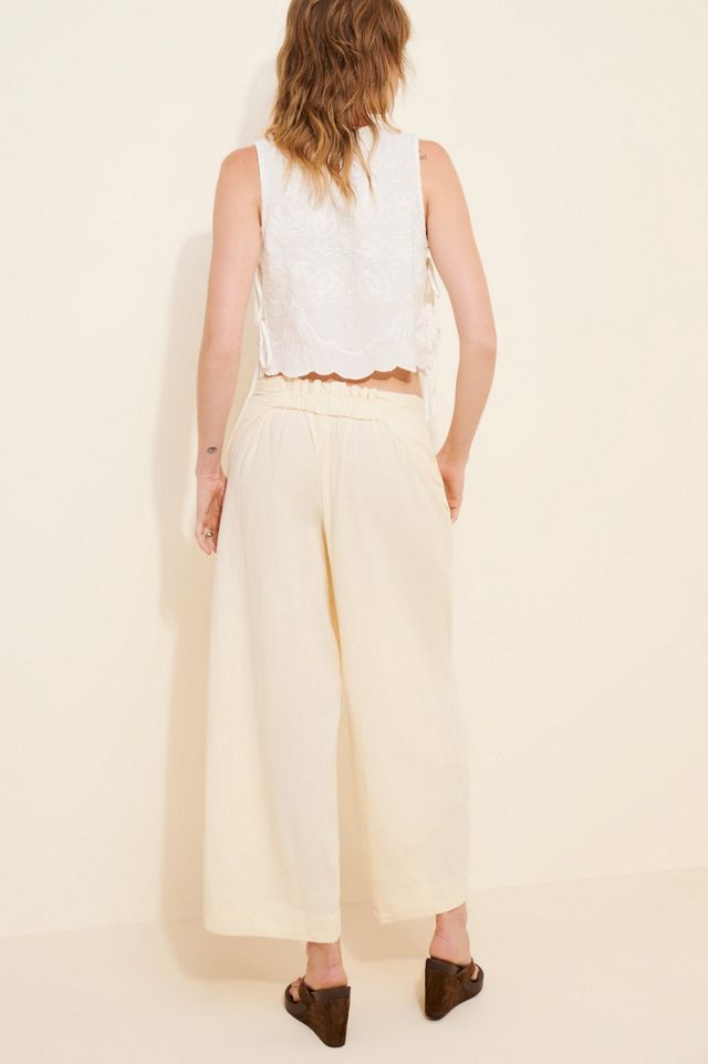 Demi Cotton-Linen Pants | Free People