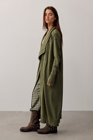Женские кардиганы Free People Sabai Maxi Cardi, цвет: Сосновый — фото 3
