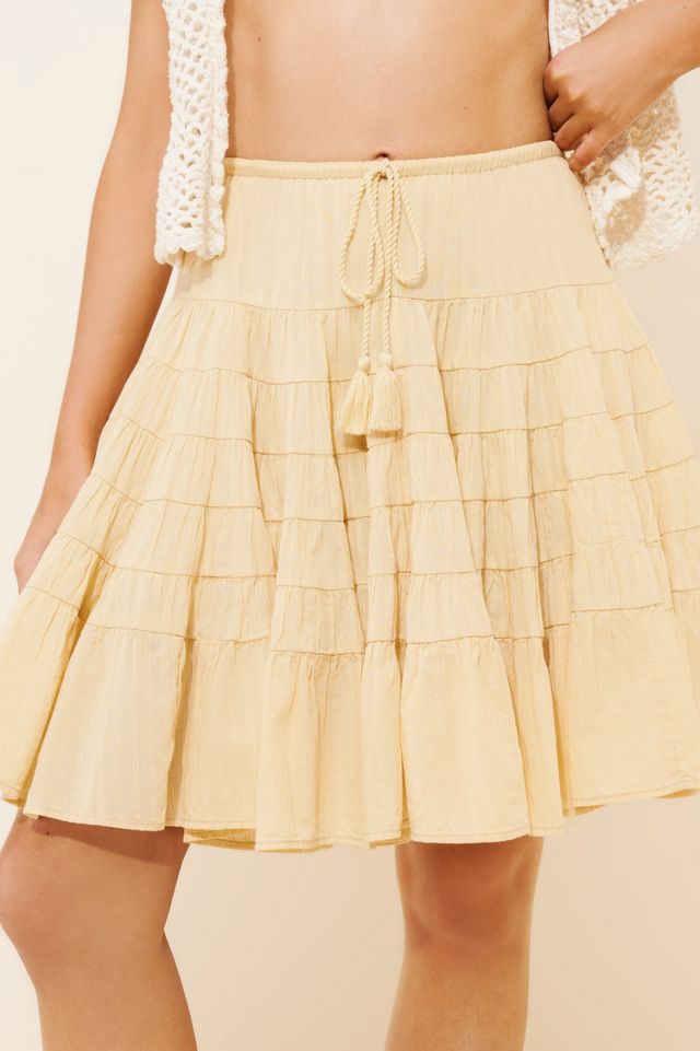 Many Layers Solid Midi Skirt #2