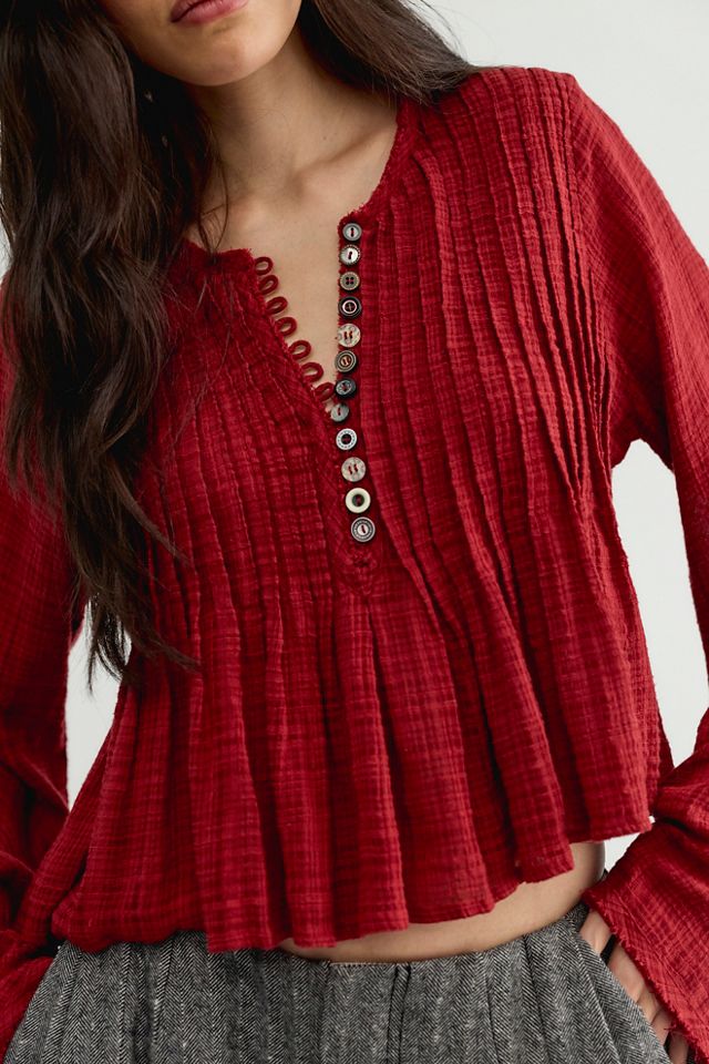 FP One Parker Long Sleeve Button Down Top #2