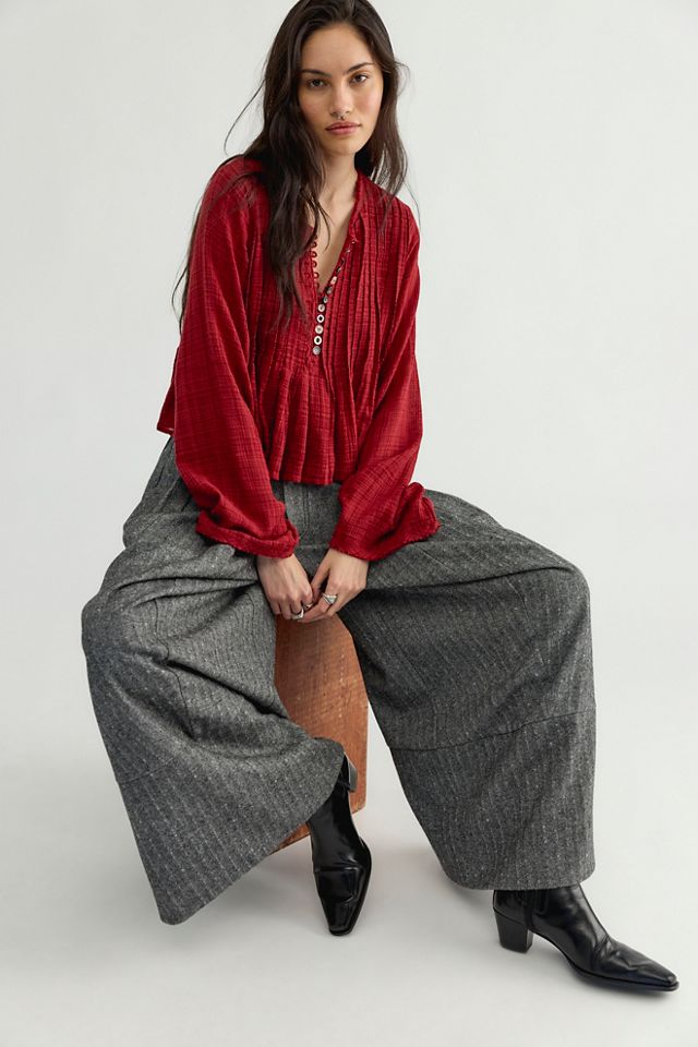 FP One Parker Long Sleeve Button Down Top #3
