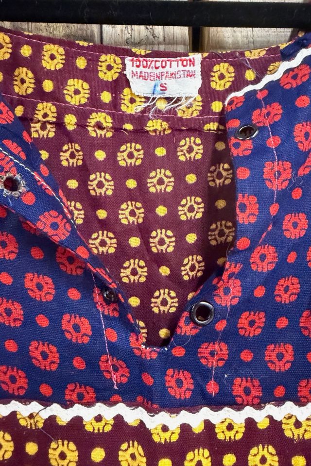 1970s Ruffle Print Prairie Dress Selected By Ritual Vintage #2