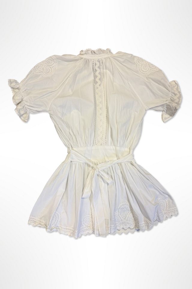 1980s Juliet Dunn Puff Sleeve Victorian Dress Selected By Ritual Vintage #1
