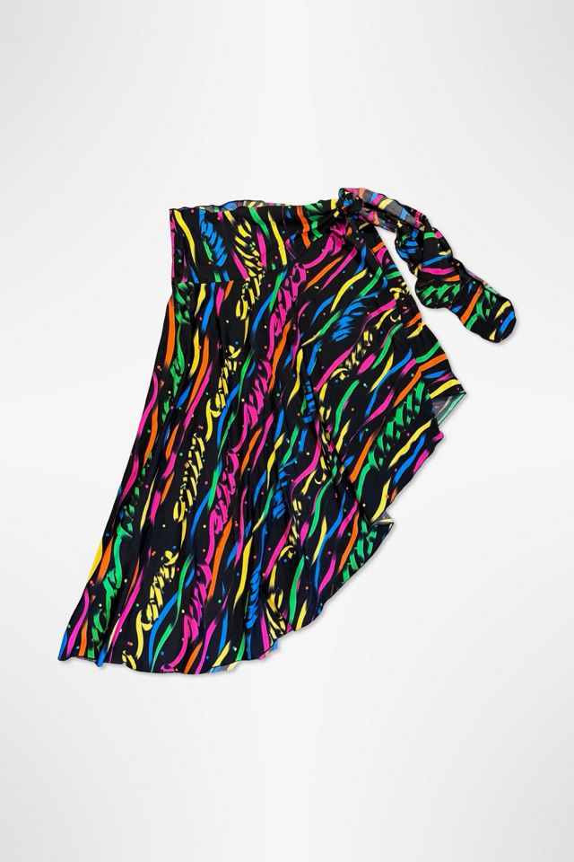 1980s Oscar De La Renta Graphic Wrap Skirt Selected By Ritual Vintage #1