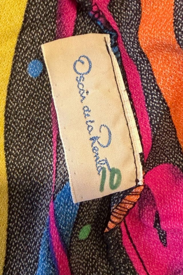 1980s Oscar De La Renta Graphic Wrap Skirt Selected By Ritual Vintage #2