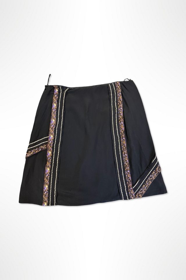 Prada 2000s Ribbon Trim Silk Skirt Selected By Ritual Vintage #1