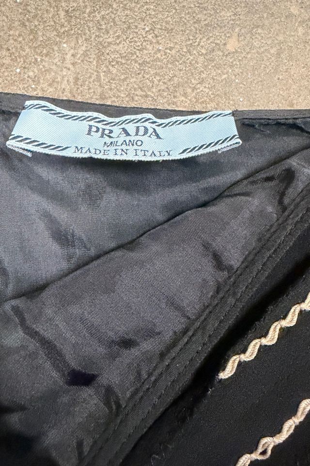 Prada 2000s Ribbon Trim Silk Skirt Selected By Ritual Vintage #2