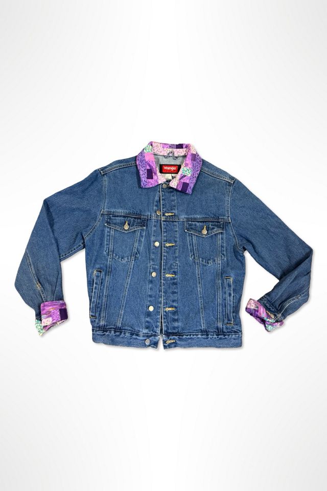 1990s Handmade Quilted Reworked Denim Jacket Selected By Ritual Vintage #1
