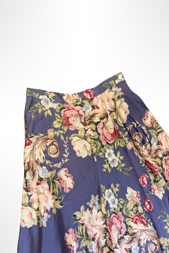 1980s Banana Republic Antique Rose Midi Skirt Selected By Ritual Vintage #1