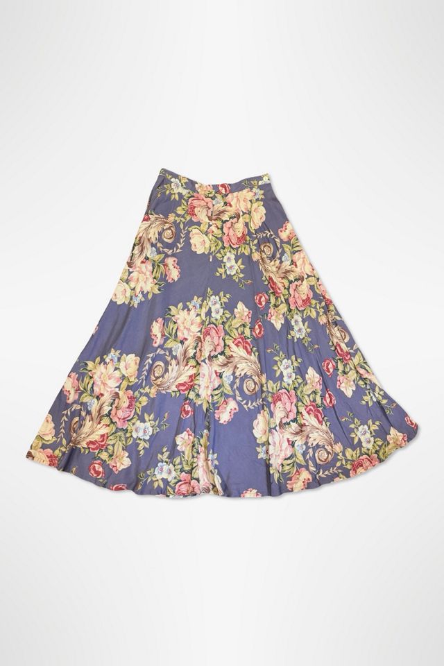 1980s Banana Republic Antique Rose Midi Skirt Selected By Ritual Vintage #2