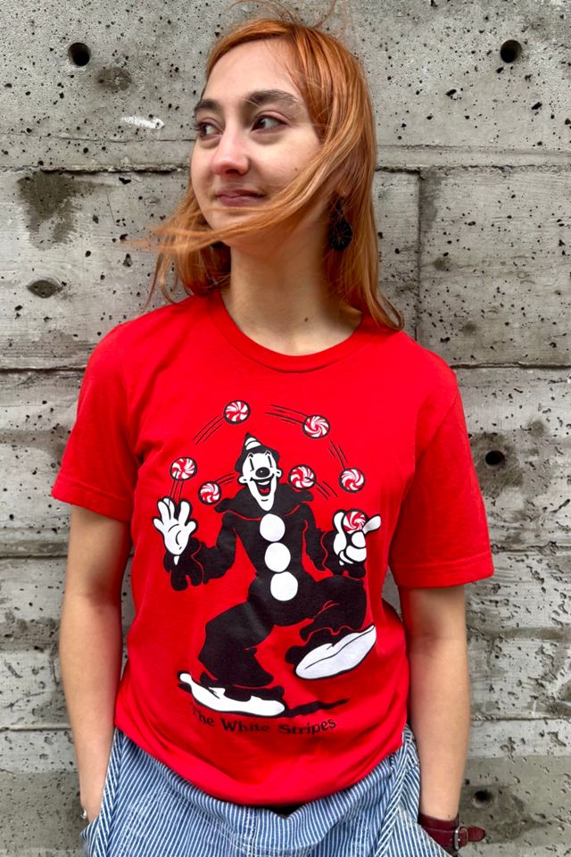 Vintage White Stripes Band Tee Selected by Nomad Vintage #1