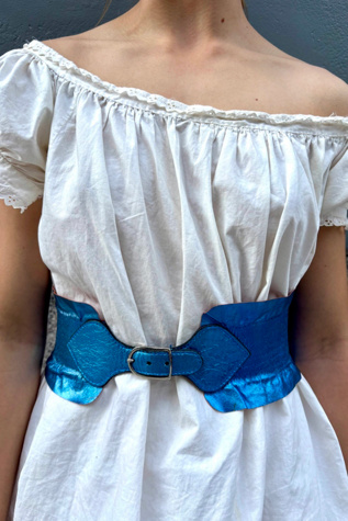 1970’s Metallic Disco Belt Belt Selected by Nomad Vintage