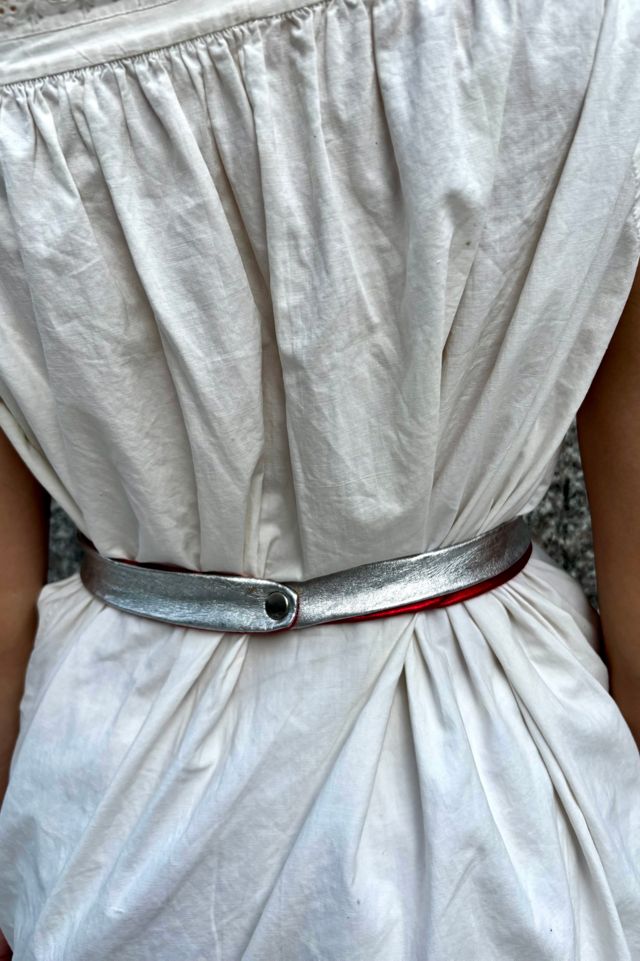 1970’s Red and Silver Reversible Disco Belt Selected by Nomad Vintage #3
