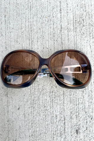 Женские солнцезащитные очки Nomad Vintage 1970’s Oversized Sunglasses Selected, цвет: Коричневый — фото 2