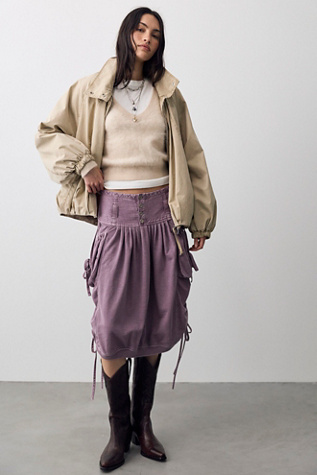 We The Free Nightshade Knit Midi Skirt