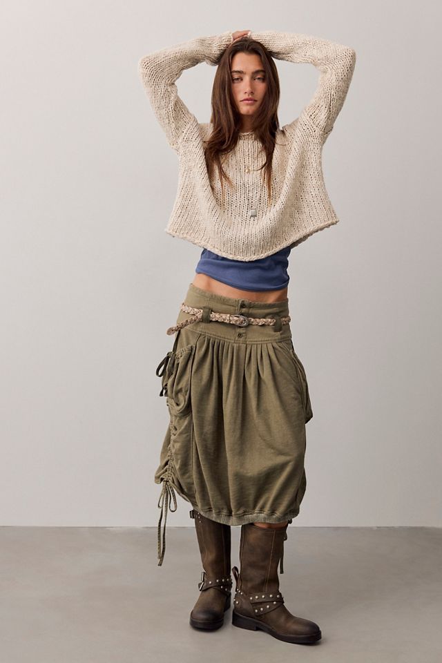 We The Free Nightshade Knit Midi Skirt #3