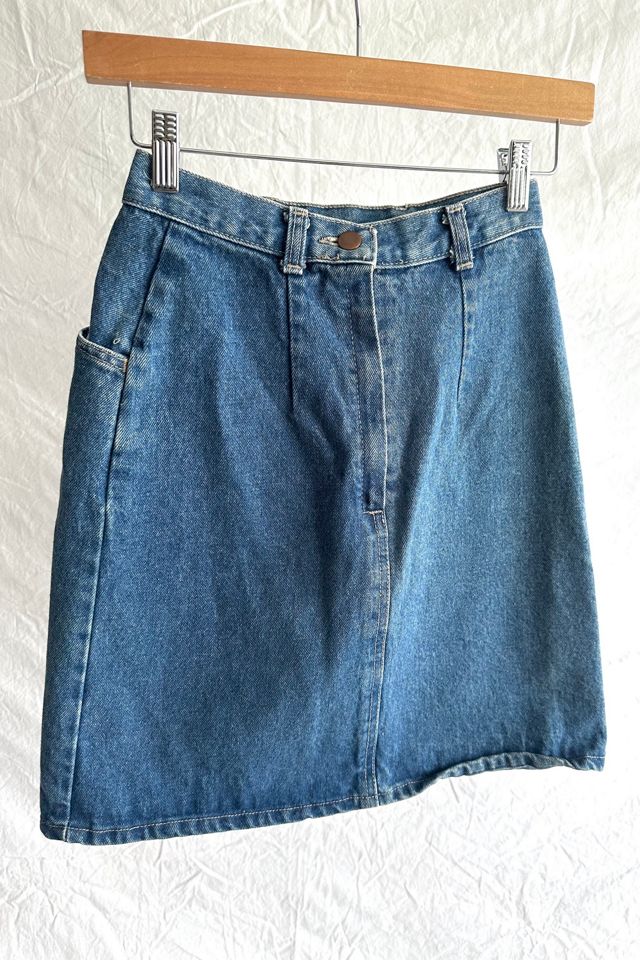 Vintage 1980s Denim Mini Skirt Selected by Grievous Angel Vintage #1