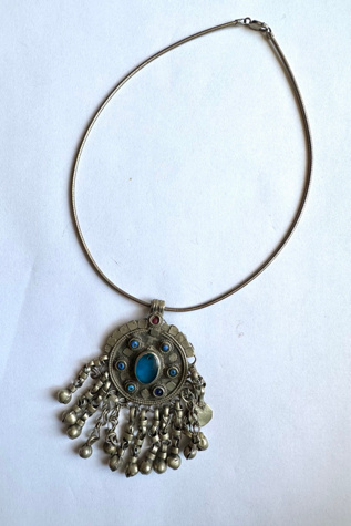 Vintage Silver Turkish Statement Necklace Selected by Grievous Angel Vintage