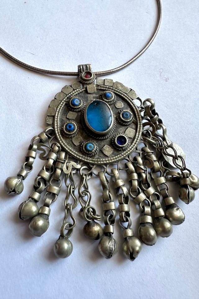 Vintage Silver Turkish Statement Necklace Selected by Grievous Angel Vintage #1