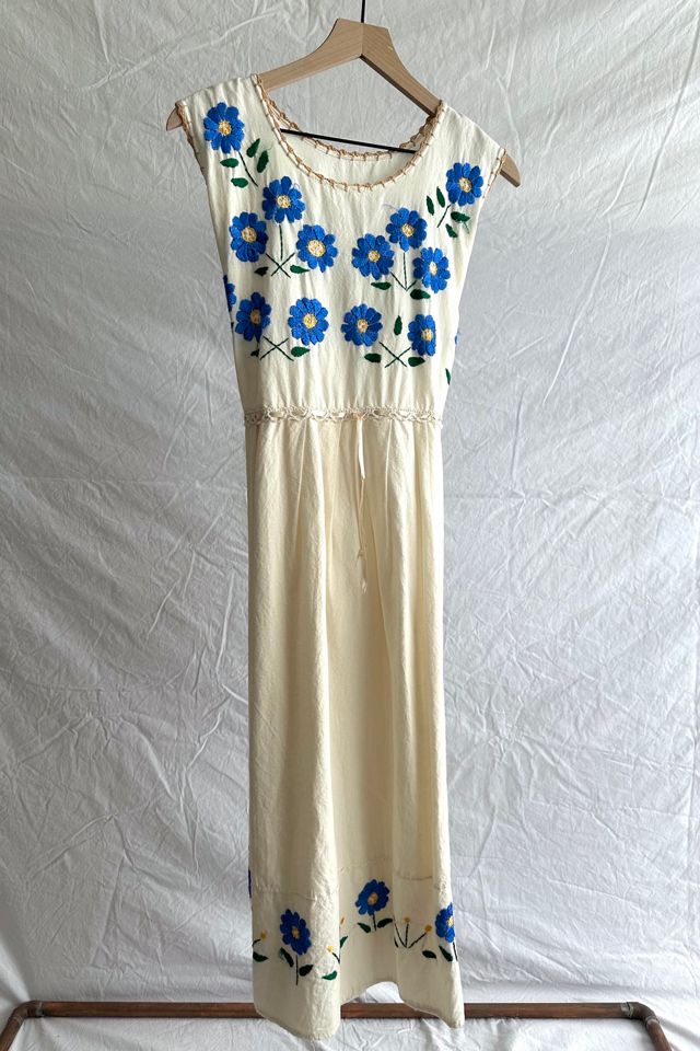 Vintage Floral Embroidered Dress Selected by Grievous Angel Vintage #3