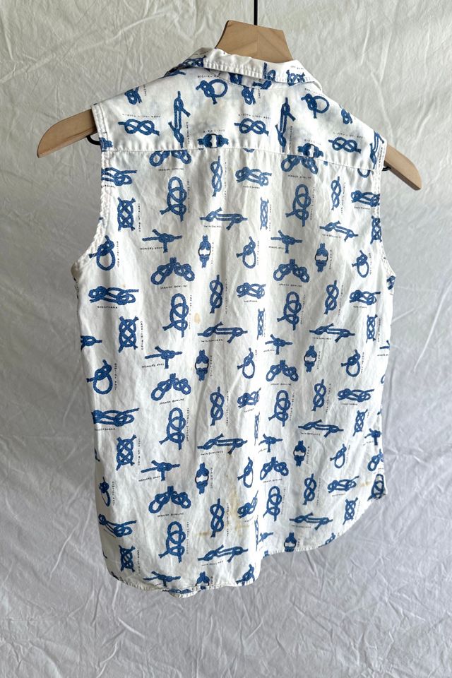 Vintage 1950s Knots Button Up Tank Selected by Grievous Angel Vintage #2