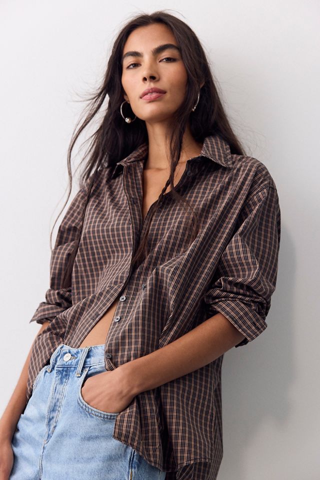 We The Free Many Ways Plaid Button Down #4