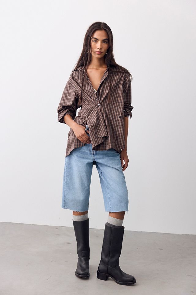 We The Free Many Ways Plaid Button Down #5