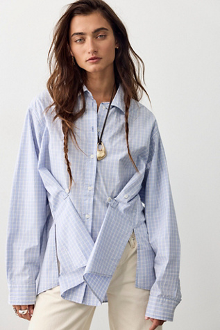 Женский топ We The Free Many Ways Plaid Button Down, цвет: Комбинированный — фото 3