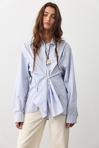Женский топ We The Free Many Ways Plaid Button Down, цвет: Комбинированный — фото 4