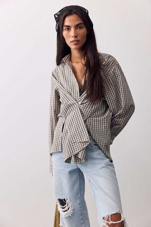 We The Free Many Ways Plaid Button Down #1