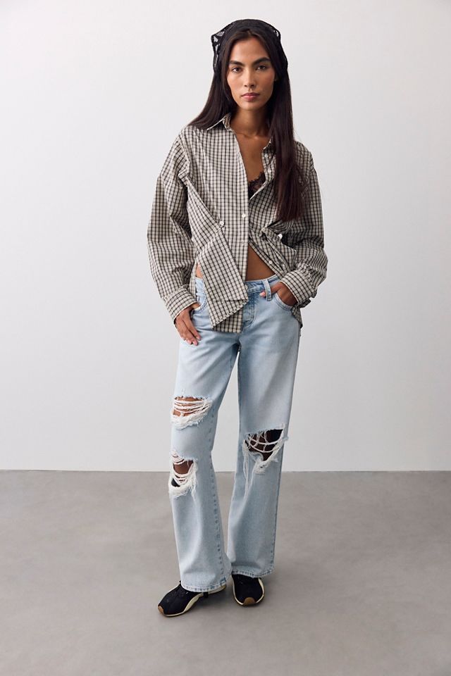 We The Free Many Ways Plaid Button Down #4