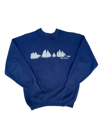 Vintage 1980s Mystic Seaport Sailing Raglan Sweatshirt Selected by SharpLilTeeth