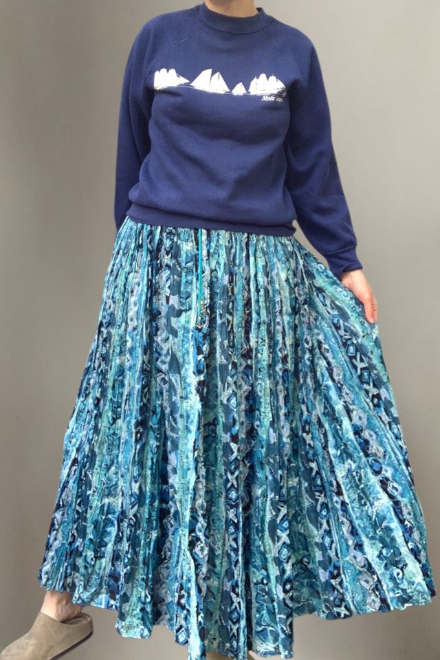 Vintage 1990s Cotton Gauze Print Skirt Selected by SharpLilTeeth #2