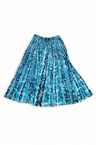 Vintage 1990s Cotton Gauze Print Skirt Selected by SharpLilTeeth
